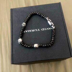 Black skeleton David yurman bracelet